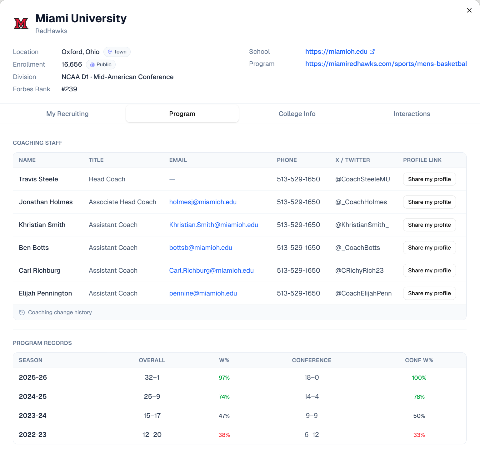 College Info